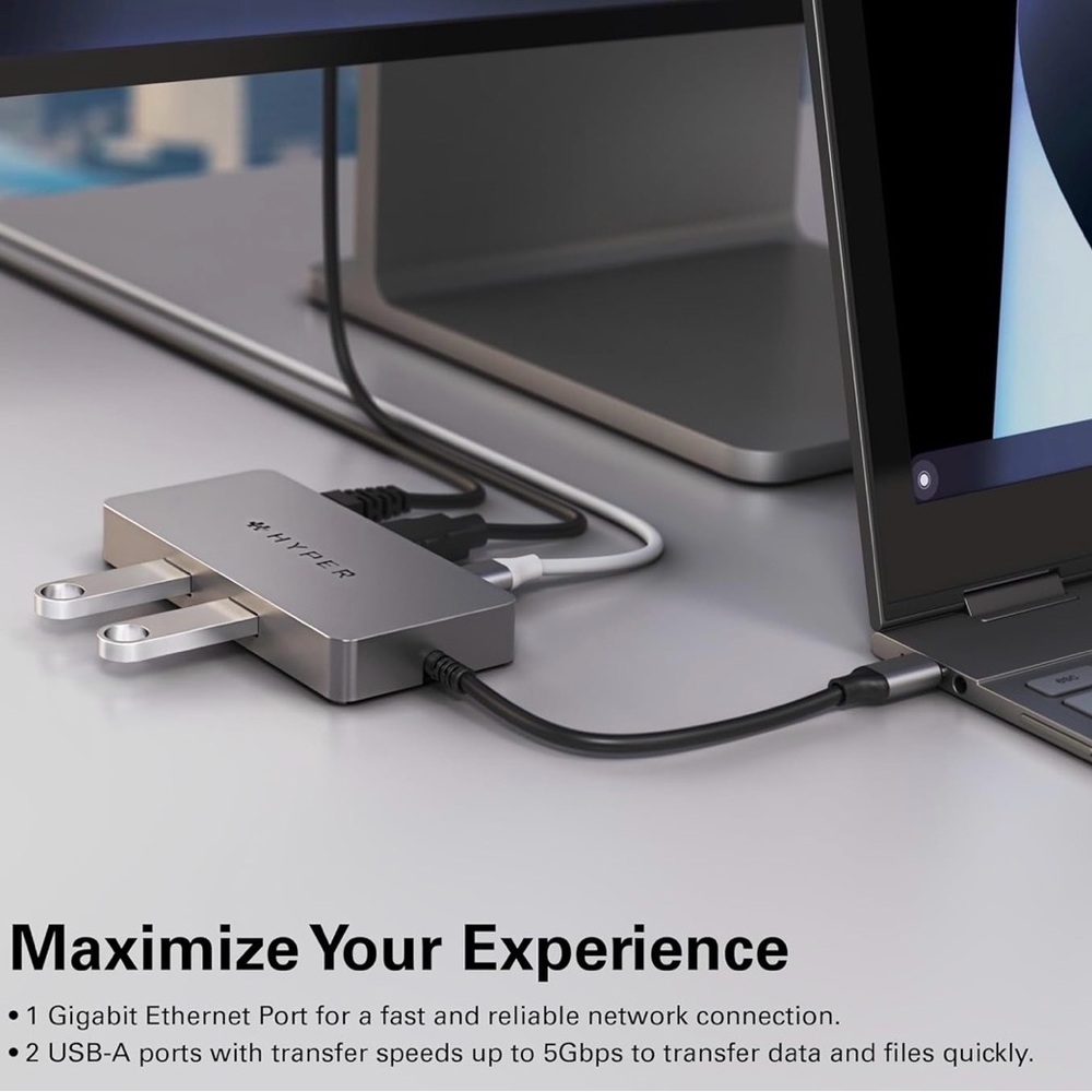 Hype USB-C Multi-Port Adapter - Silver - Picture 6 of 10